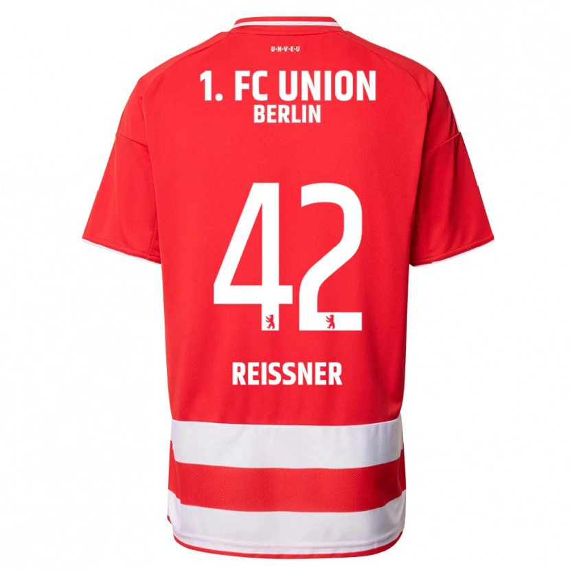 Danxen Dames Naika Reissner #42 Rood Wit Thuisshirt Thuistenue 2025/26 T-Shirt