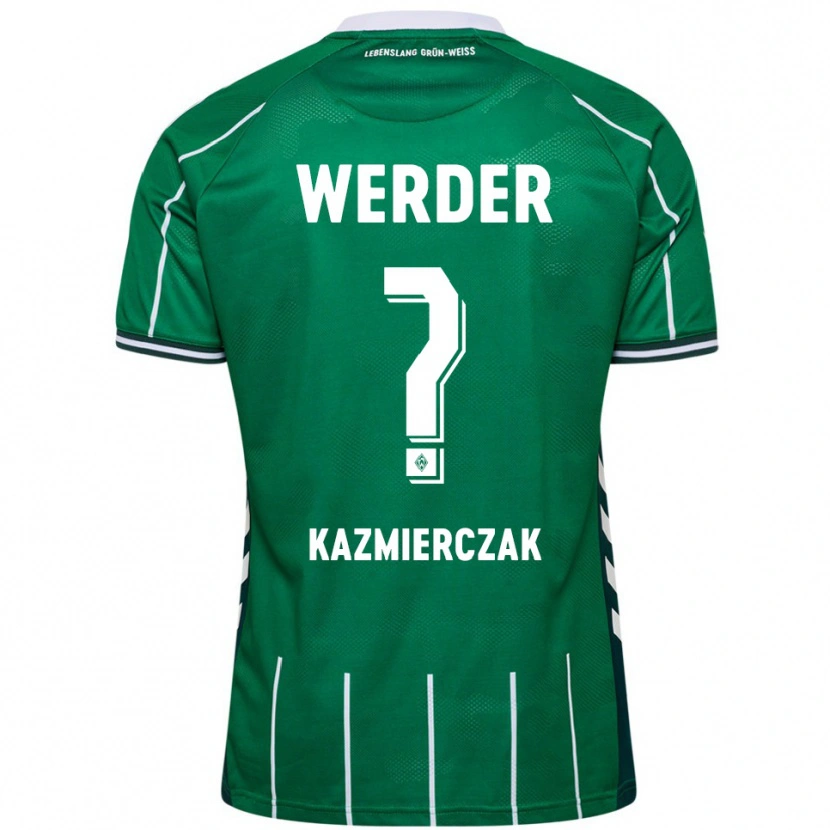 Danxen Dames Daniel Kazmierczak #0 Groen Wit Thuisshirt Thuistenue 2025/26 T-Shirt
