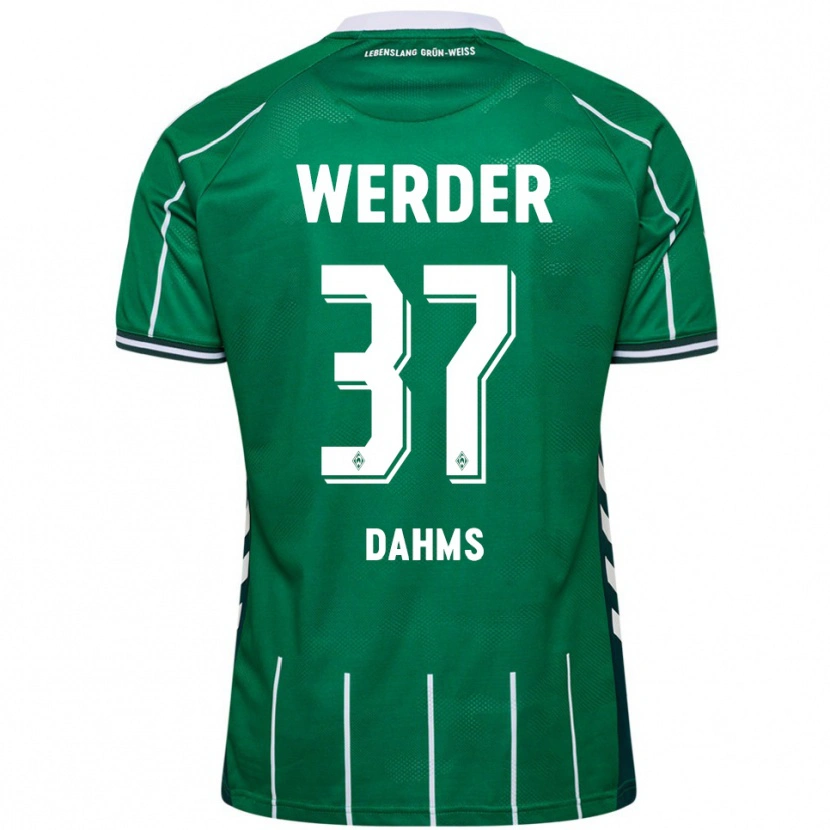Danxen Dames Lena Dahms #37 Groen Wit Thuisshirt Thuistenue 2025/26 T-Shirt
