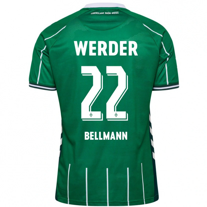 Danxen Dames Paul Bellmann #22 Groen Wit Thuisshirt Thuistenue 2025/26 T-Shirt