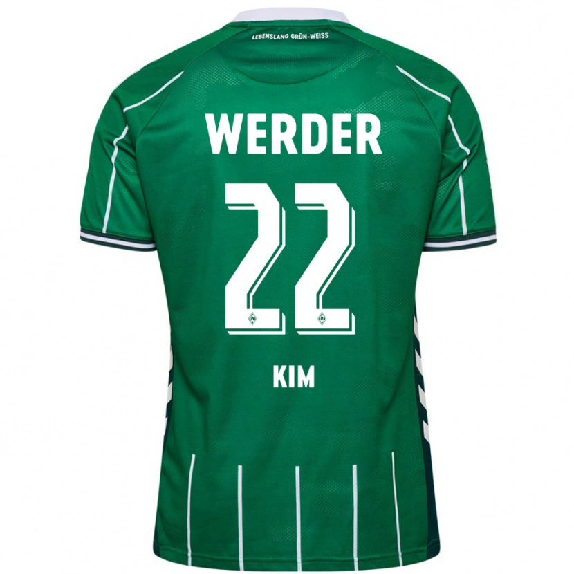 Danxen Dames Min-Je Kim #22 Groen Wit Thuisshirt Thuistenue 2025/26 T-Shirt