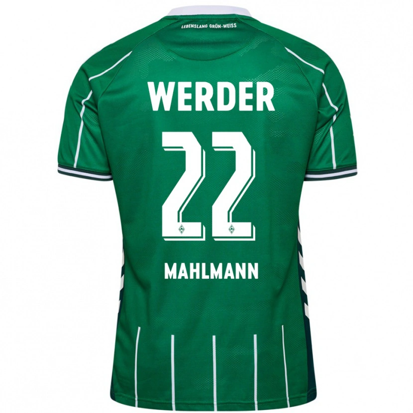 Danxen Dames Justus Mahlmann #22 Groen Wit Thuisshirt Thuistenue 2025/26 T-Shirt
