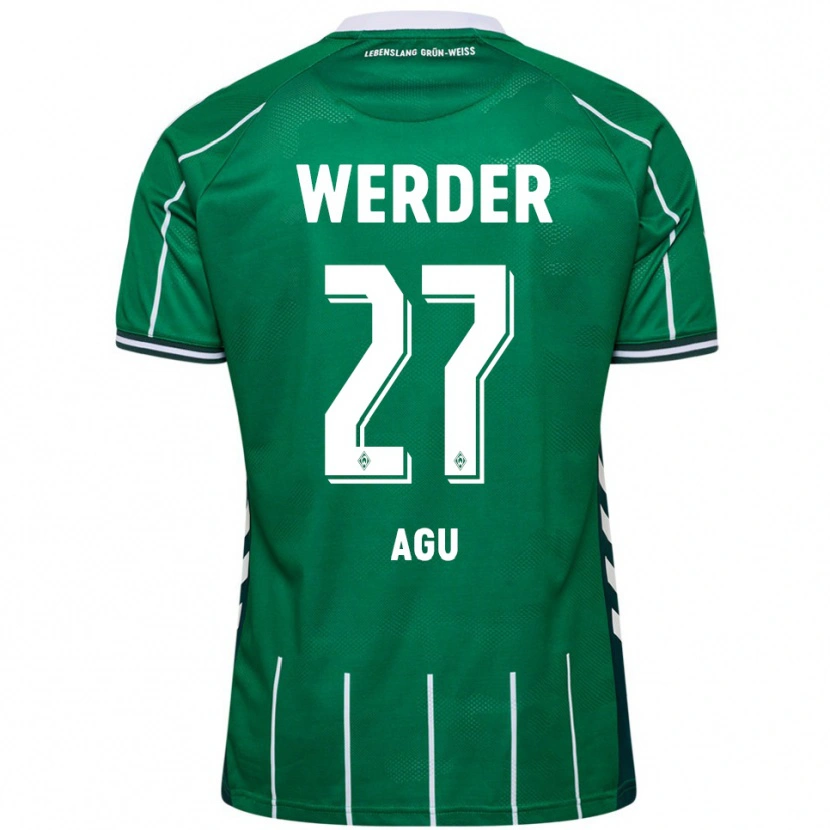Danxen Dames Felix Agu #27 Groen Wit Thuisshirt Thuistenue 2025/26 T-Shirt