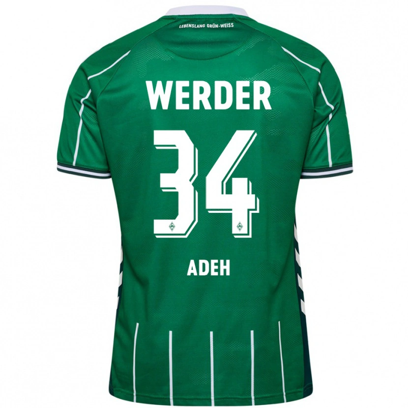 Danxen Dames Wesley Adeh #34 Groen Wit Thuisshirt Thuistenue 2025/26 T-Shirt