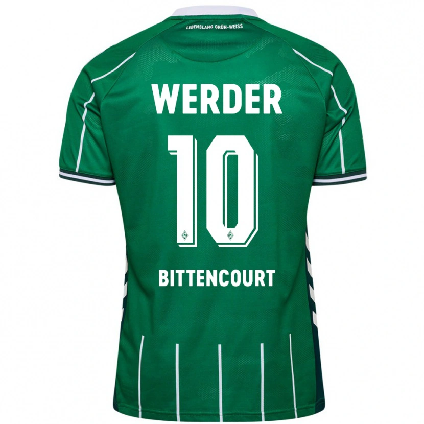Danxen Dames Leonardo Bittencourt #10 Groen Wit Thuisshirt Thuistenue 2025/26 T-Shirt