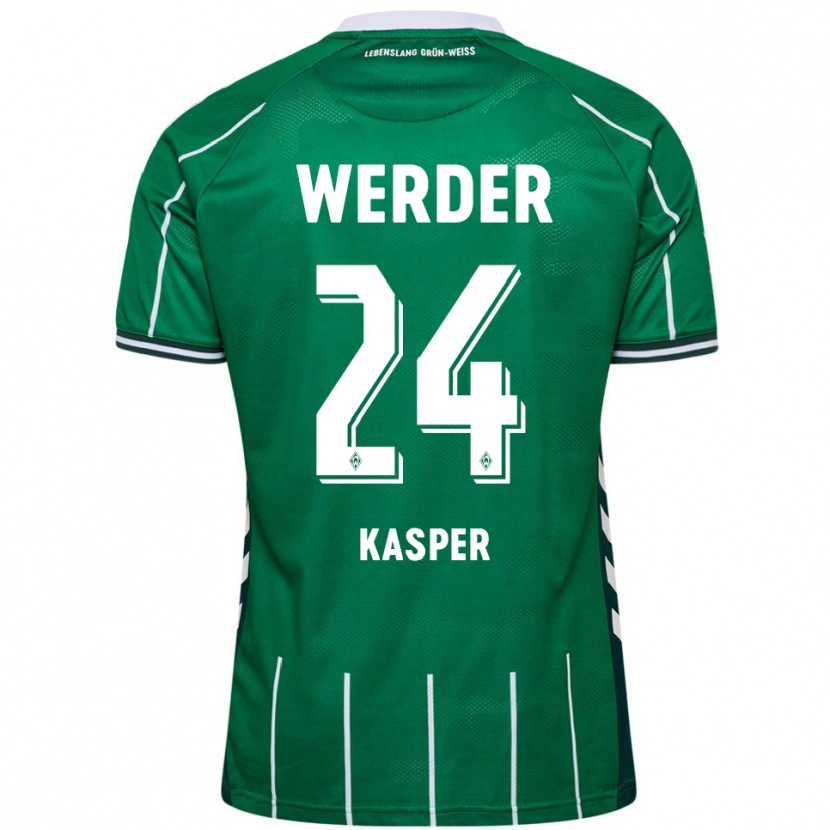 Danxen Dames Dominik Kasper #24 Groen Wit Thuisshirt Thuistenue 2025/26 T-Shirt