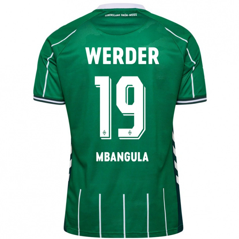 Danxen Dames Samuel Mbangula #19 Groen Wit Thuisshirt Thuistenue 2025/26 T-Shirt