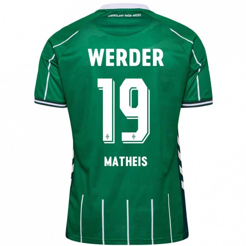 Danxen Dames Saskia Matheis #19 Groen Wit Thuisshirt Thuistenue 2025/26 T-Shirt