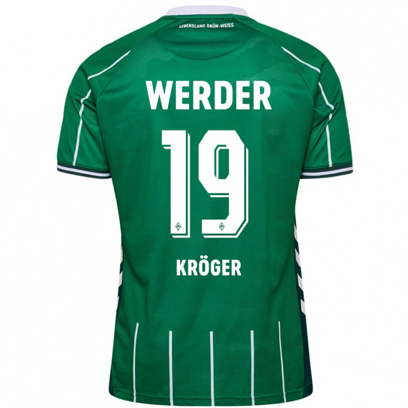 Danxen Dames Moritz Kröger #19 Groen Wit Thuisshirt Thuistenue 2025/26 T-Shirt