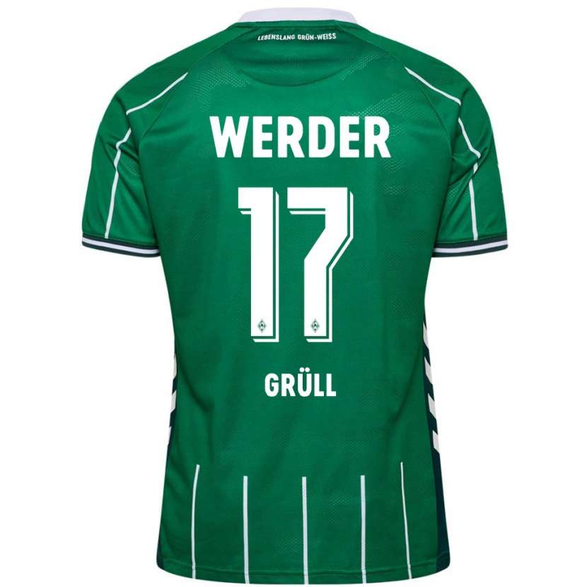 Danxen Dames Marco Grüll #17 Groen Wit Thuisshirt Thuistenue 2025/26 T-Shirt