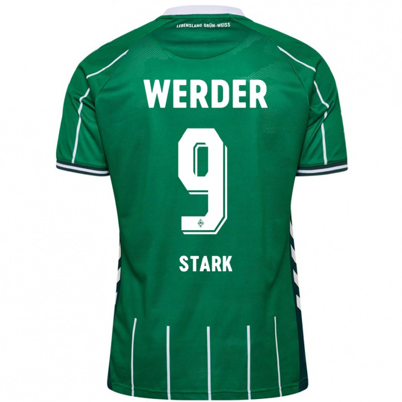 Danxen Dames Christian Stark #9 Groen Wit Thuisshirt Thuistenue 2025/26 T-Shirt