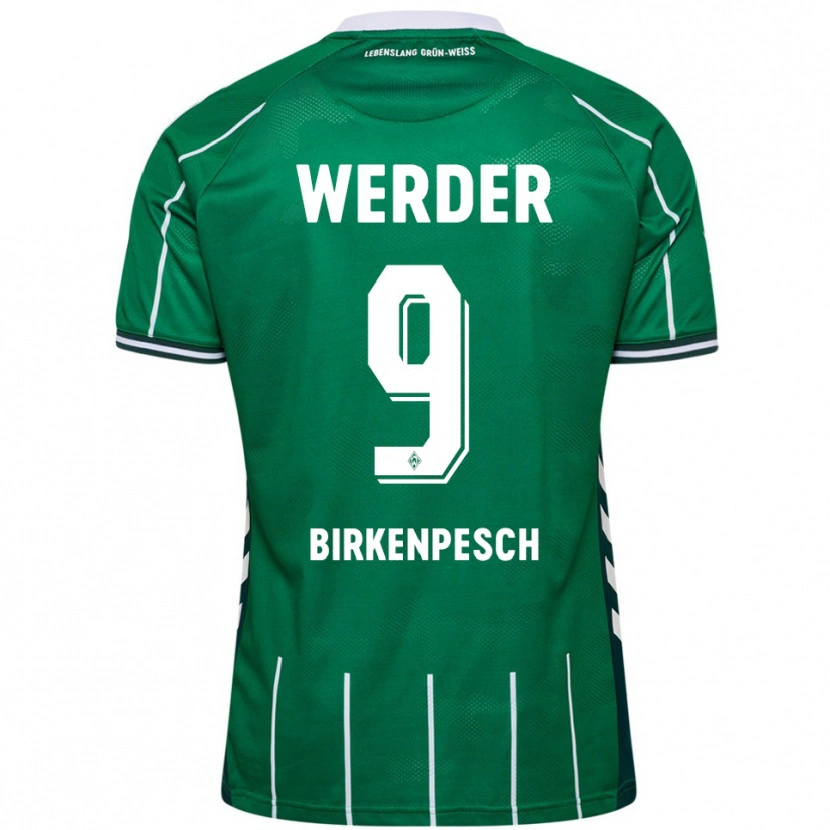 Danxen Dames Noah Birkenpesch #9 Groen Wit Thuisshirt Thuistenue 2025/26 T-Shirt