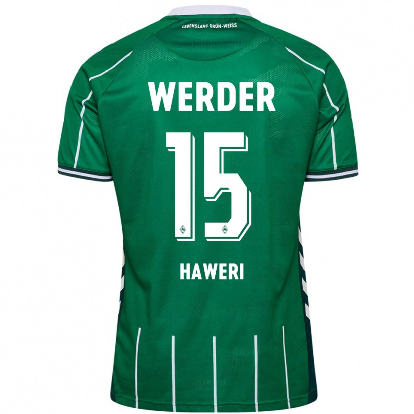 Danxen Dames Adrian Haweri #15 Groen Wit Thuisshirt Thuistenue 2025/26 T-Shirt
