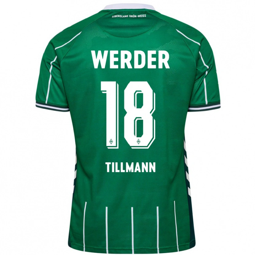 Danxen Dames Felix Tillmann #18 Groen Wit Thuisshirt Thuistenue 2025/26 T-Shirt