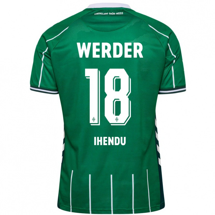Danxen Dames Daniel Ihendu #18 Groen Wit Thuisshirt Thuistenue 2025/26 T-Shirt