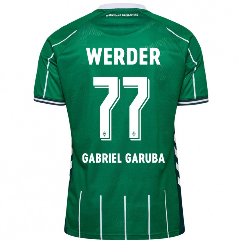 Danxen Dames Najib Gabriel Garuba #77 Groen Wit Thuisshirt Thuistenue 2025/26 T-Shirt
