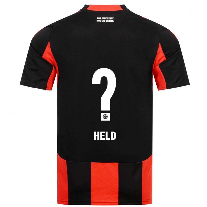 Danxen Dames Louis Held #0 Zwart Rood Thuisshirt Thuistenue 2025/26 T-Shirt