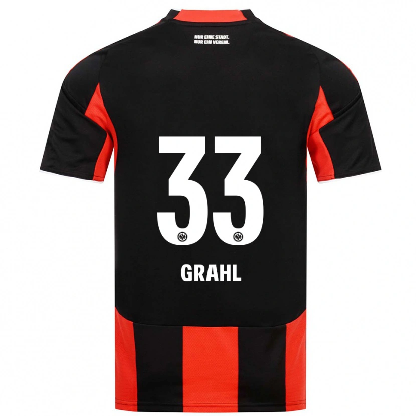 Danxen Dames Jens Grahl #33 Zwart Rood Thuisshirt Thuistenue 2025/26 T-Shirt