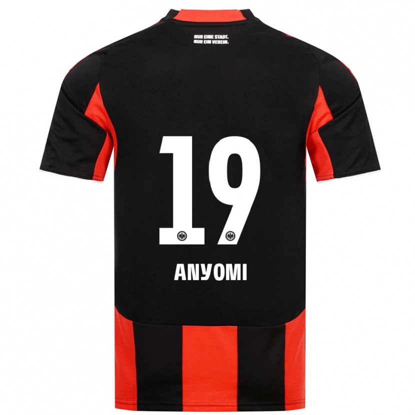Danxen Dames Nicole Anyomi #19 Zwart Rood Thuisshirt Thuistenue 2025/26 T-Shirt