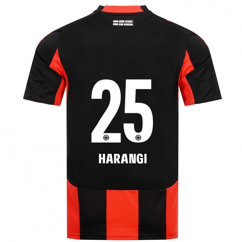 Danxen Dames Aiden Harangi #25 Zwart Rood Thuisshirt Thuistenue 2025/26 T-Shirt