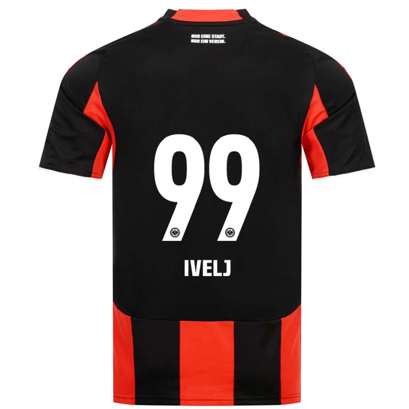 Danxen Dames Noemi Ivelj #99 Zwart Rood Thuisshirt Thuistenue 2025/26 T-Shirt