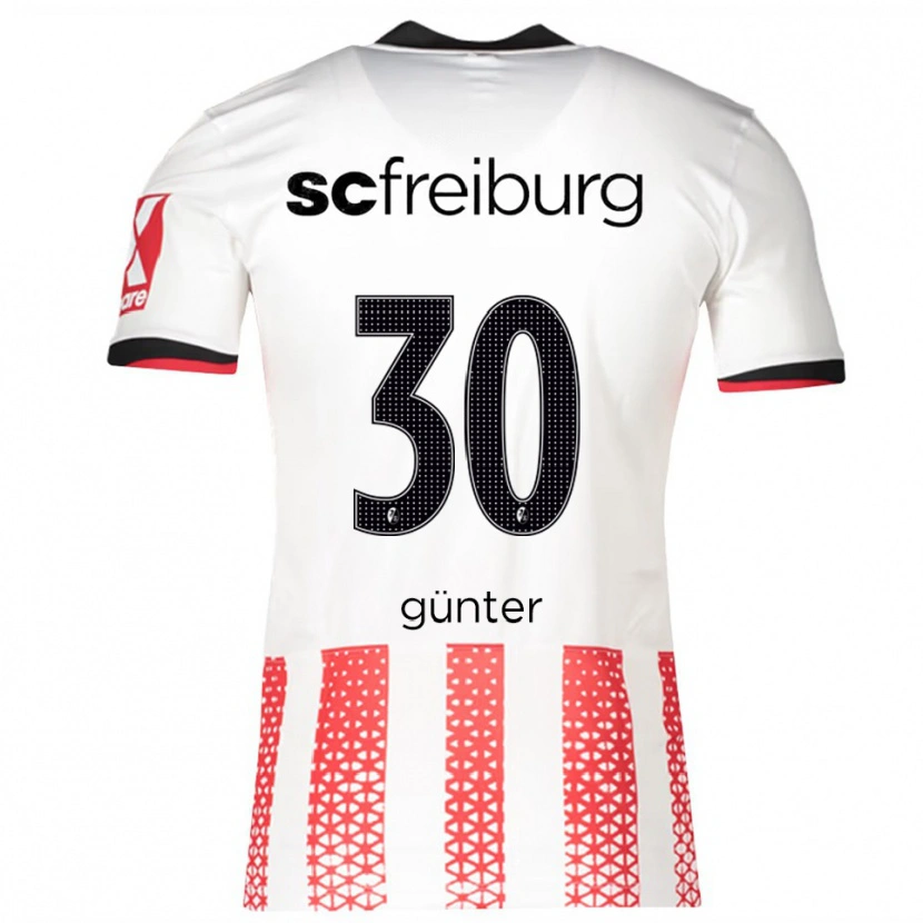 Danxen Dames Christian Günter #30 Wit Rood Thuisshirt Thuistenue 2025/26 T-Shirt
