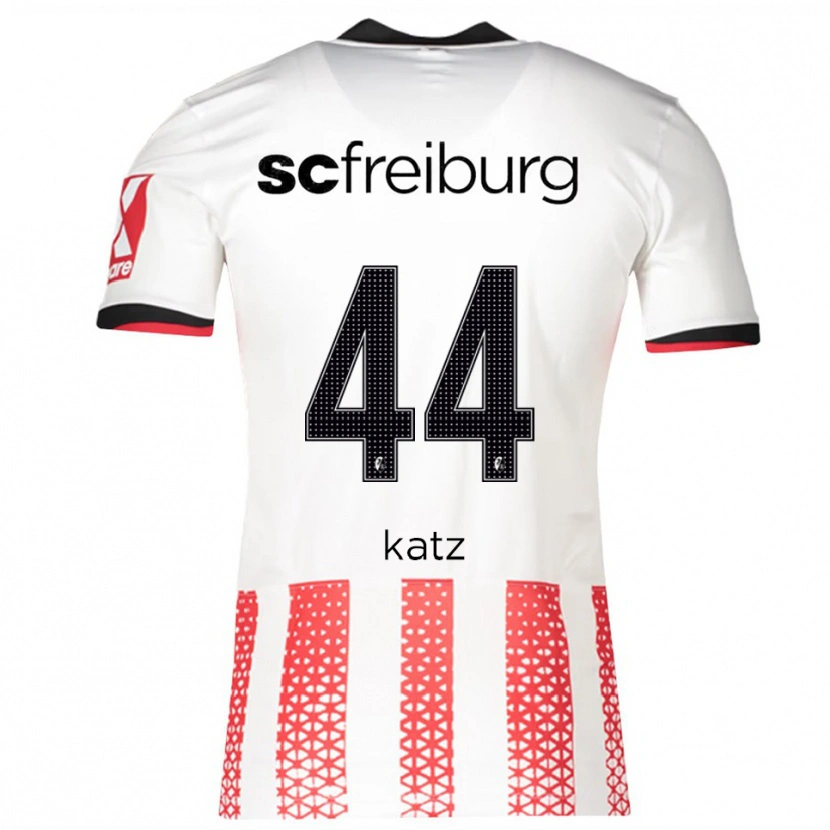 Danxen Dames Kilian Katz #44 Wit Rood Thuisshirt Thuistenue 2025/26 T-Shirt