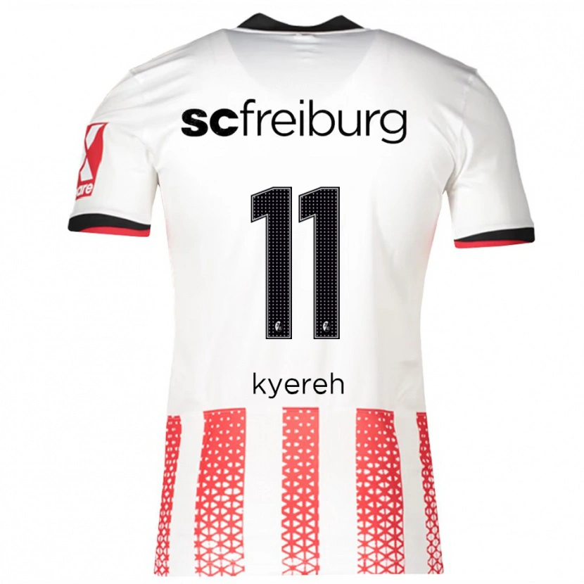 Danxen Dames Daniel-Kofi Kyereh #11 Wit Rood Thuisshirt Thuistenue 2025/26 T-Shirt