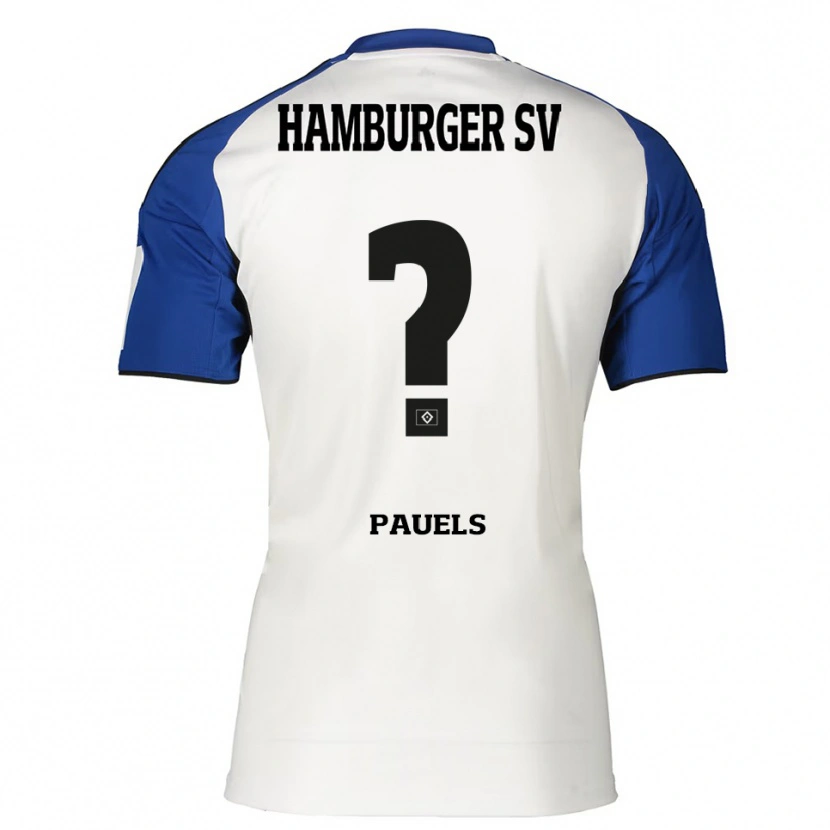 Danxen Dames Aron Pauels #0 Wit Blauw Thuisshirt Thuistenue 2025/26 T-Shirt