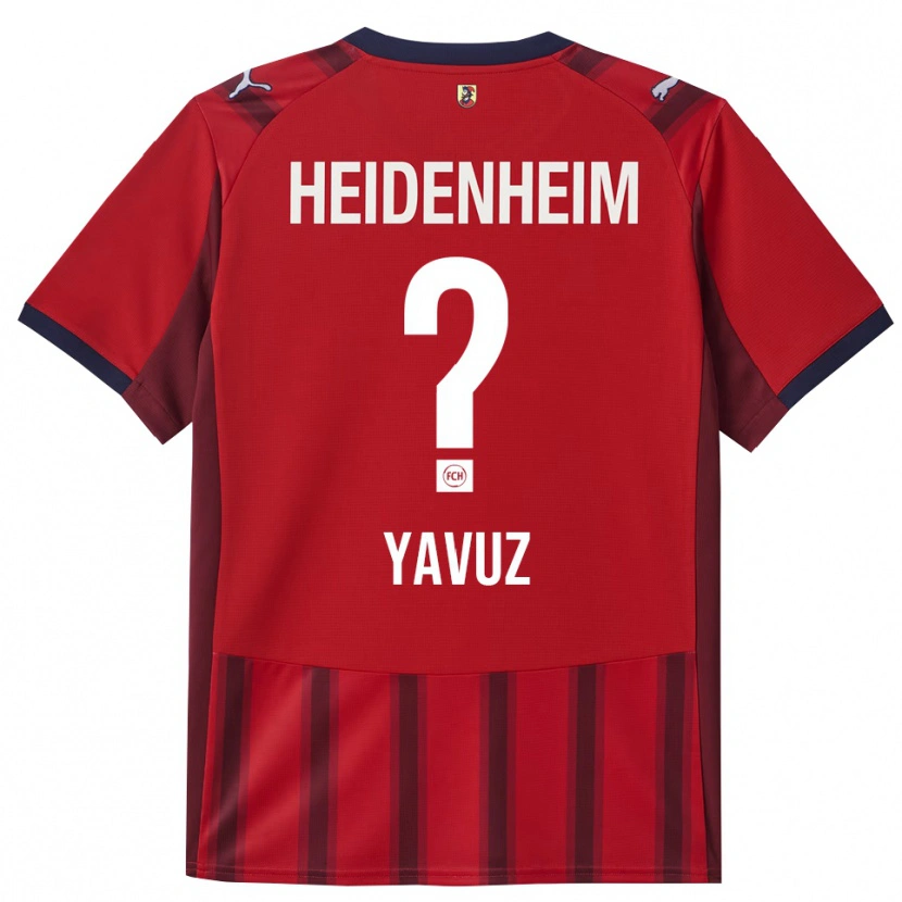 Danxen Dames Abdullah Yavuz #0 Rood Marineblauw Thuisshirt Thuistenue 2025/26 T-Shirt