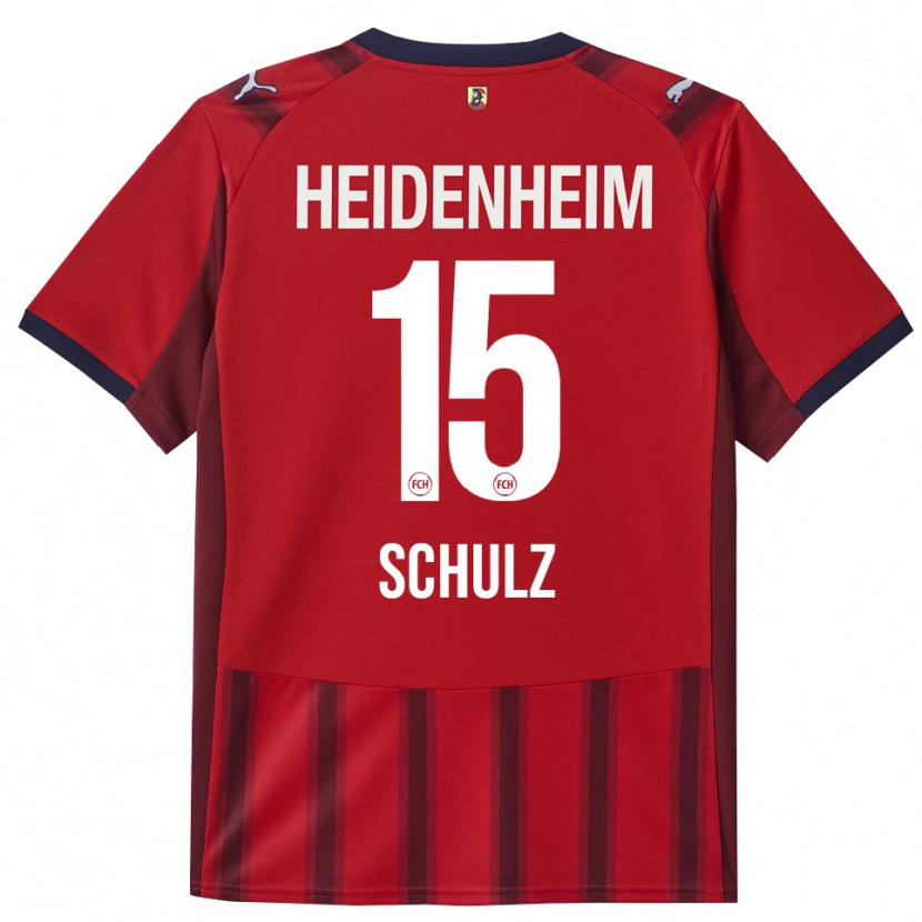 Danxen Dames Dana Schulz #15 Rood Marineblauw Thuisshirt Thuistenue 2025/26 T-Shirt