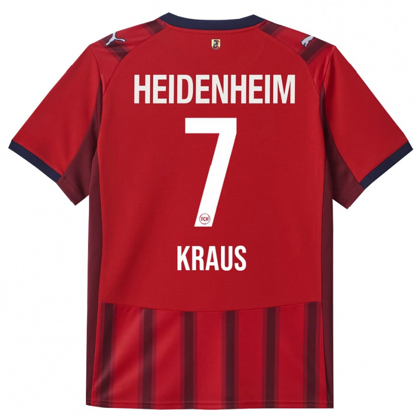 Danxen Dames Sabrina Kraus #7 Rood Marineblauw Thuisshirt Thuistenue 2025/26 T-Shirt