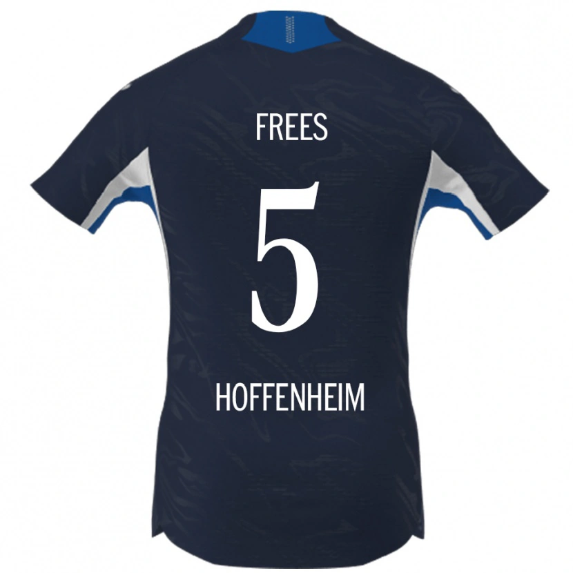 Danxen Dames Kelven Frees #5 Marineblauw Wit Thuisshirt Thuistenue 2025/26 T-Shirt