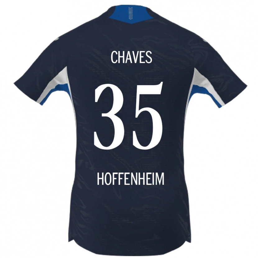 Danxen Dames Arthur Chaves #35 Marineblauw Wit Thuisshirt Thuistenue 2025/26 T-Shirt