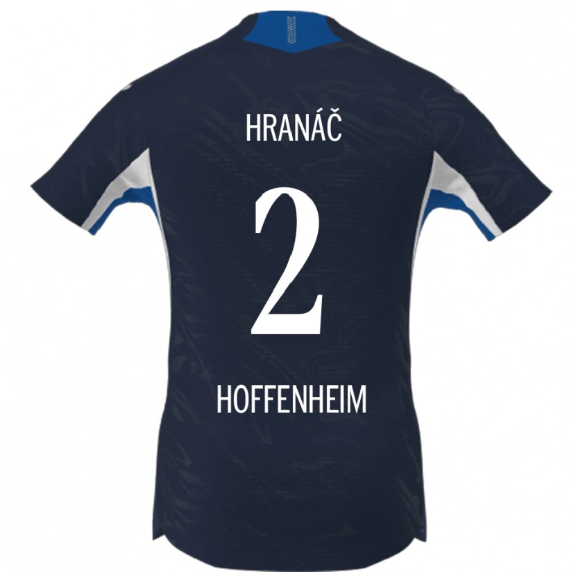 Danxen Dames Robin Hranac #2 Marineblauw Wit Thuisshirt Thuistenue 2025/26 T-Shirt
