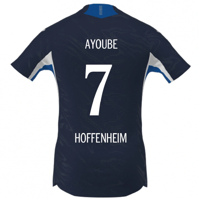 Danxen Dames Ayoube Amaimouni-Echghouyab #7 Marineblauw Wit Thuisshirt Thuistenue 2025/26 T-Shirt