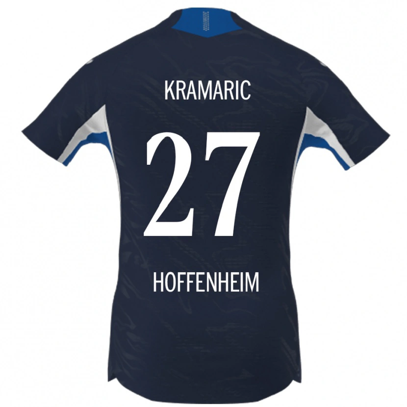 Danxen Dames Andrej Kramaric #27 Marineblauw Wit Thuisshirt Thuistenue 2025/26 T-Shirt