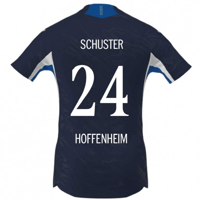 Danxen Dames Julian Schuster #24 Marineblauw Wit Thuisshirt Thuistenue 2025/26 T-Shirt