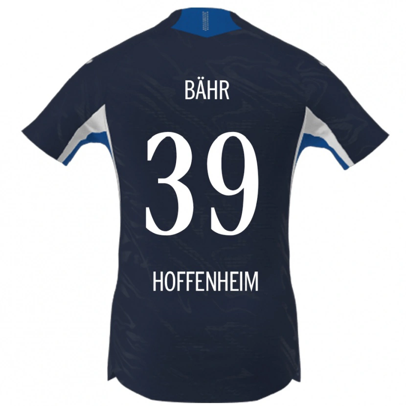 Danxen Dames Florian Bähr #39 Marineblauw Wit Thuisshirt Thuistenue 2025/26 T-Shirt