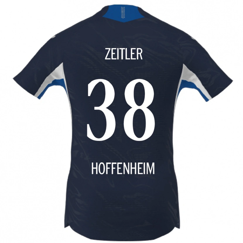 Danxen Dames Deniz Zeitler #38 Marineblauw Wit Thuisshirt Thuistenue 2025/26 T-Shirt