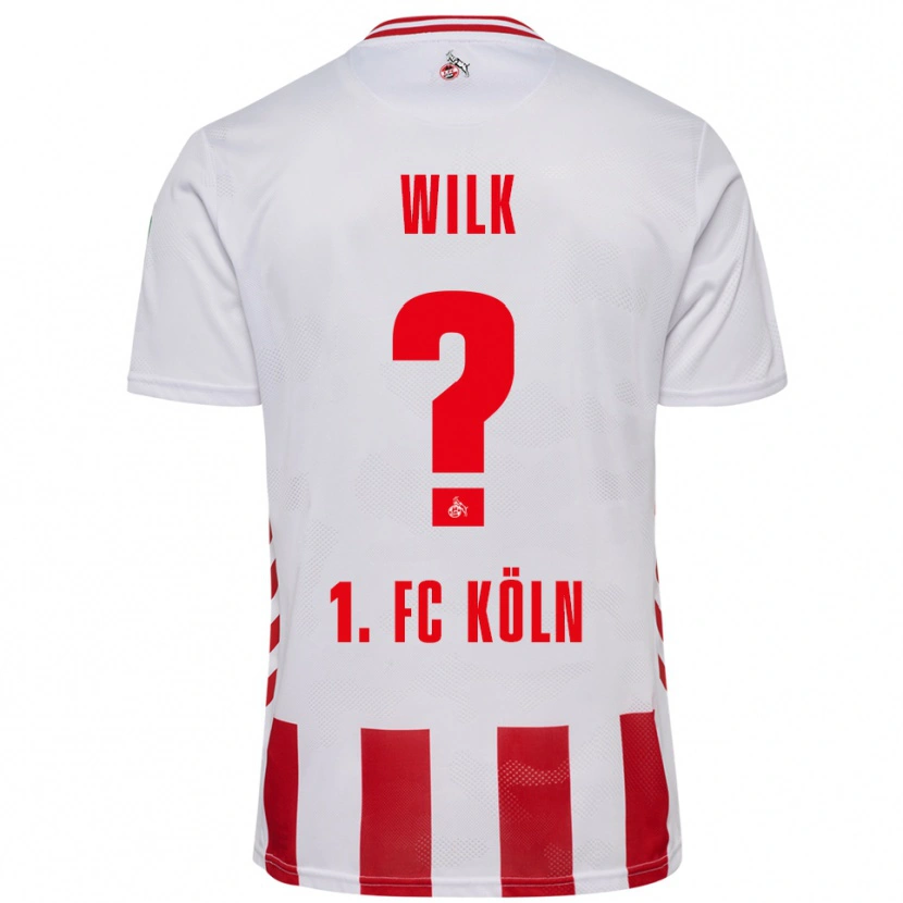Danxen Dames Emil Wilk #0 Wit Rood Thuisshirt Thuistenue 2025/26 T-Shirt