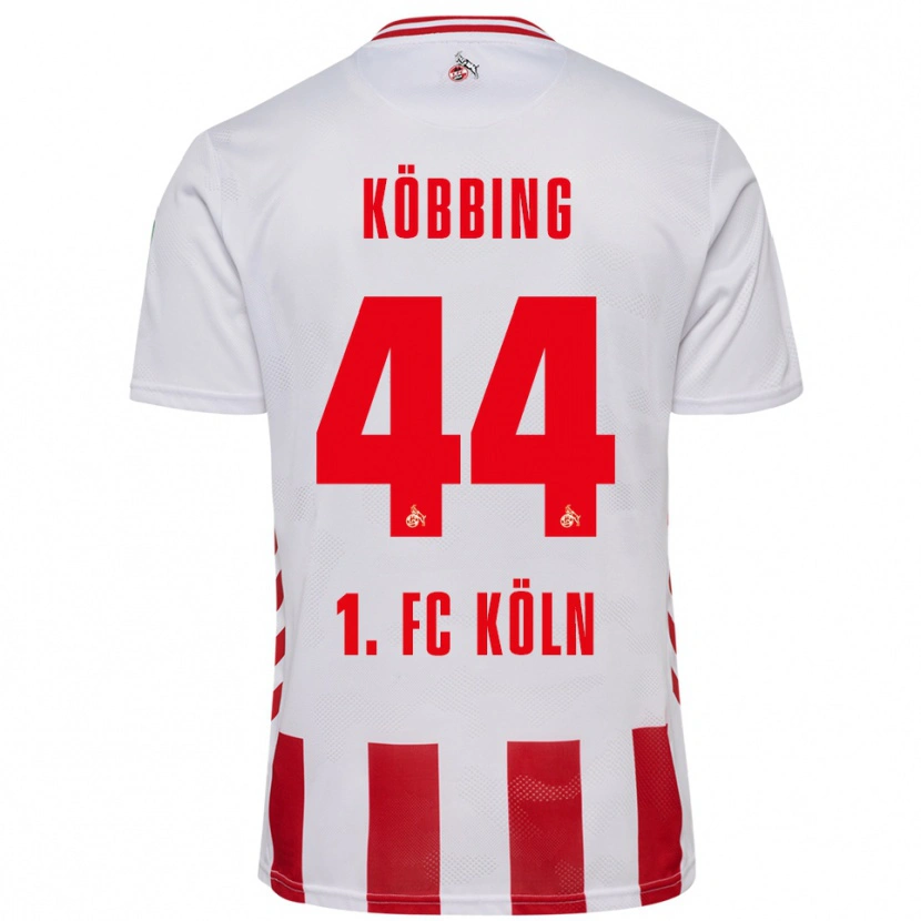Danxen Dames Matthias Köbbing #44 Wit Rood Thuisshirt Thuistenue 2025/26 T-Shirt
