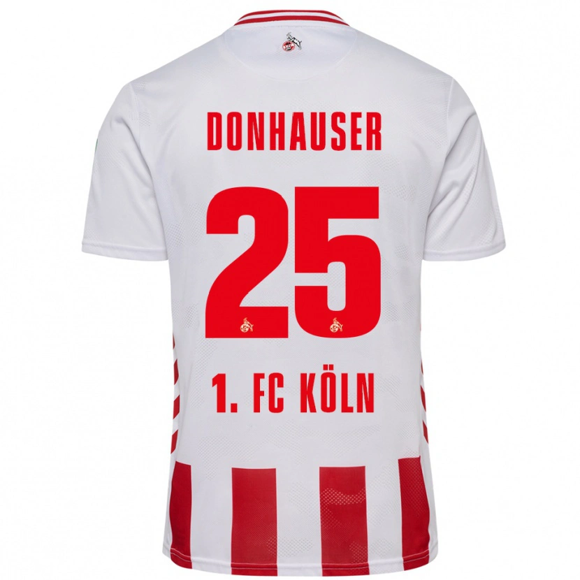 Danxen Dames Laura Donhauser #25 Wit Rood Thuisshirt Thuistenue 2025/26 T-Shirt