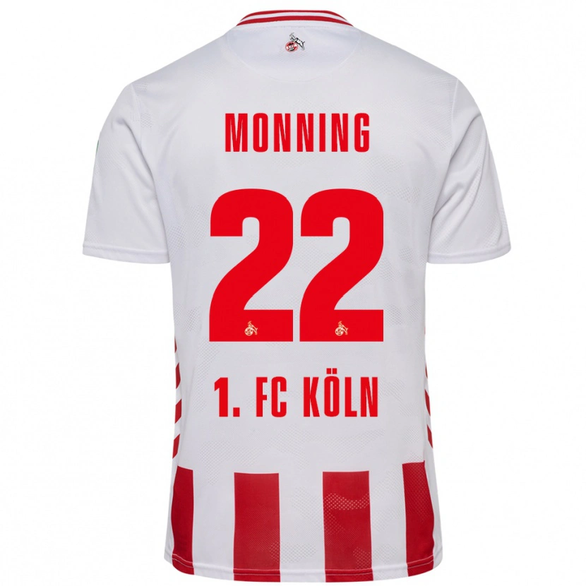 Danxen Dames Marlon Monning #22 Wit Rood Thuisshirt Thuistenue 2025/26 T-Shirt