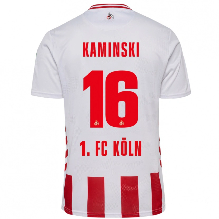 Danxen Dames Jakub Kaminski #16 Wit Rood Thuisshirt Thuistenue 2025/26 T-Shirt