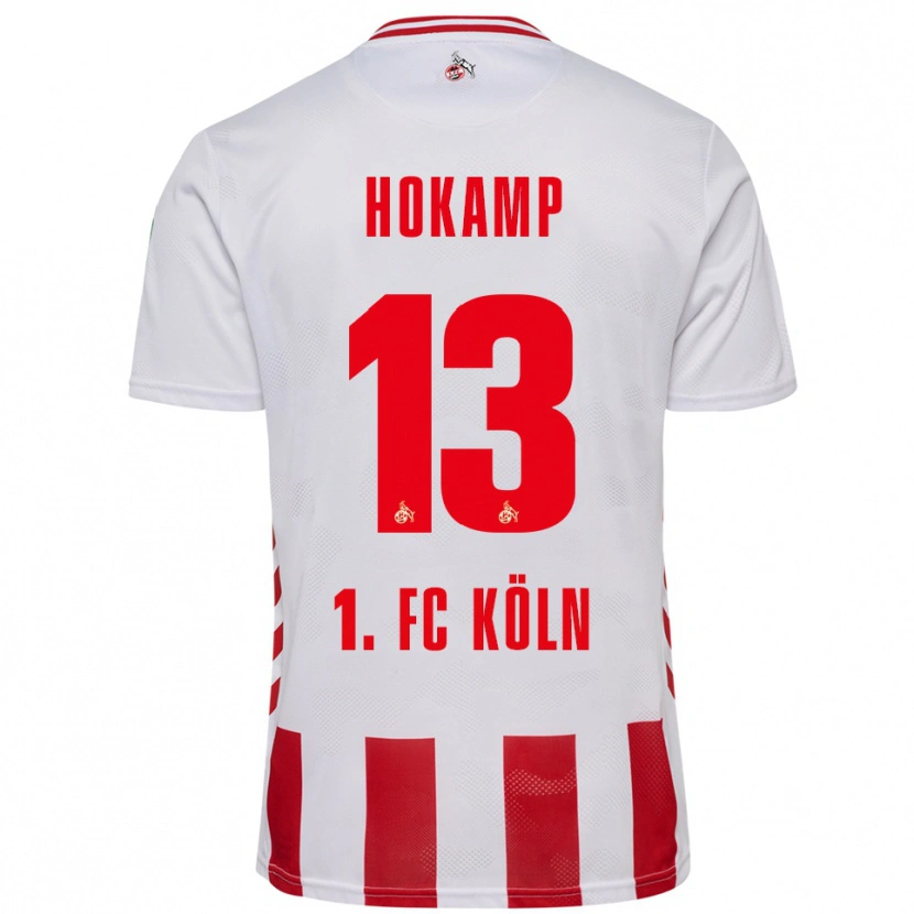 Danxen Dames Merle Hokamp #13 Wit Rood Thuisshirt Thuistenue 2025/26 T-Shirt