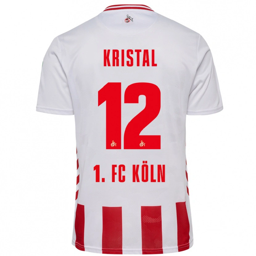 Danxen Dames Patrik Kristal #12 Wit Rood Thuisshirt Thuistenue 2025/26 T-Shirt