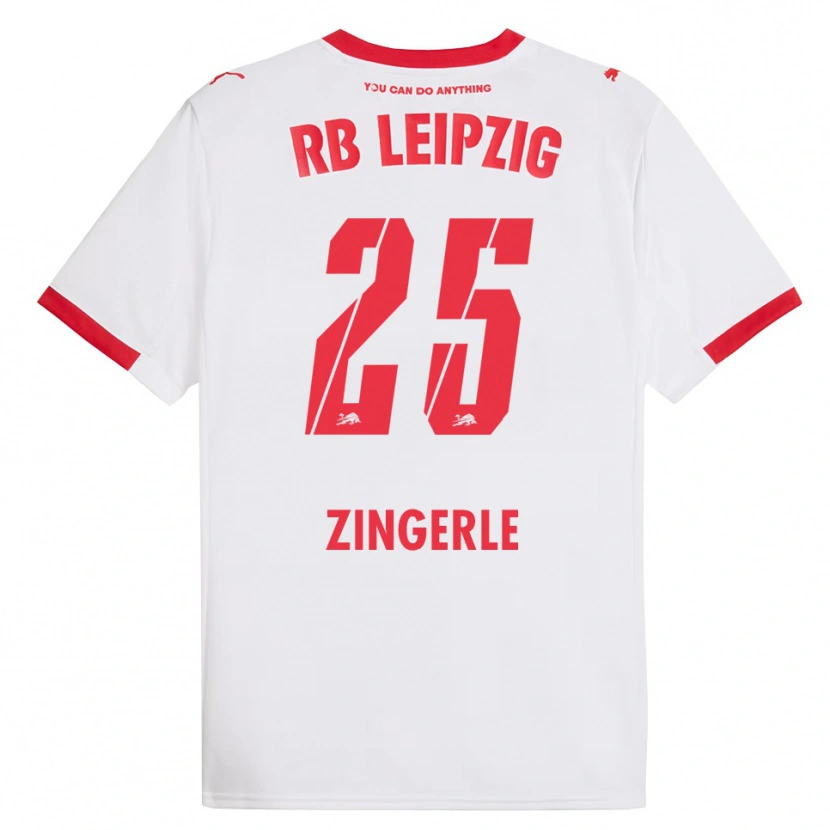 Danxen Dames Leopold Zingerle #25 Wit Rood Thuisshirt Thuistenue 2025/26 T-Shirt