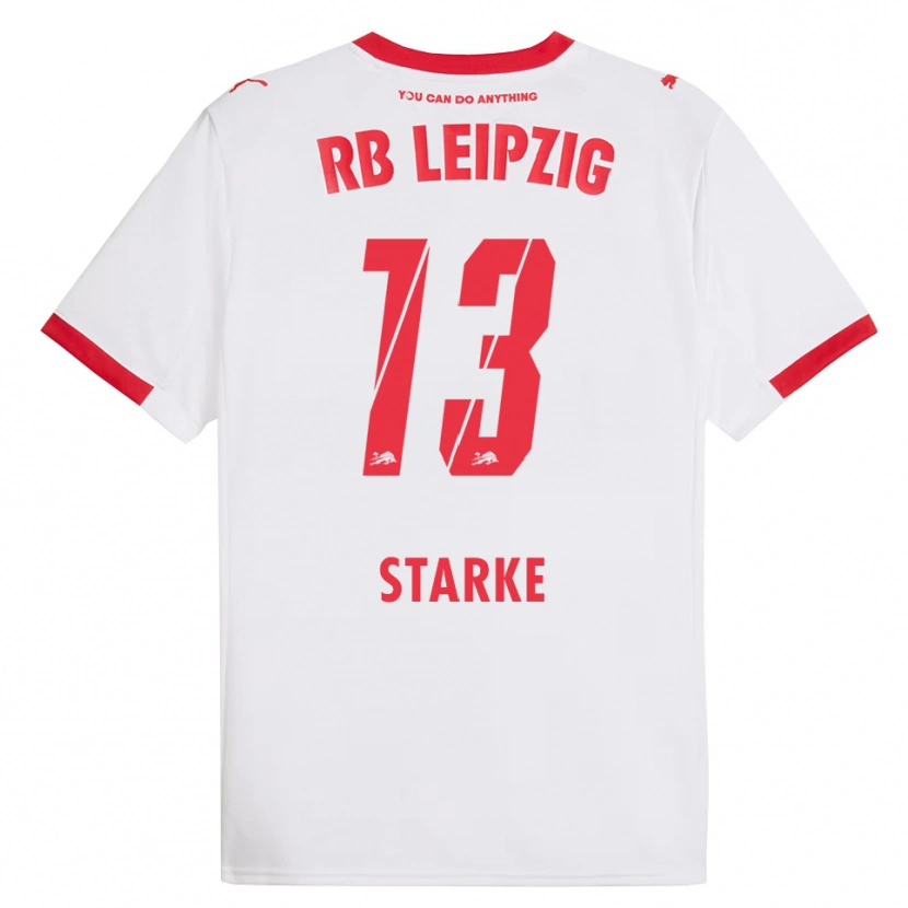 Danxen Dames Sandra Starke #13 Wit Rood Thuisshirt Thuistenue 2025/26 T-Shirt