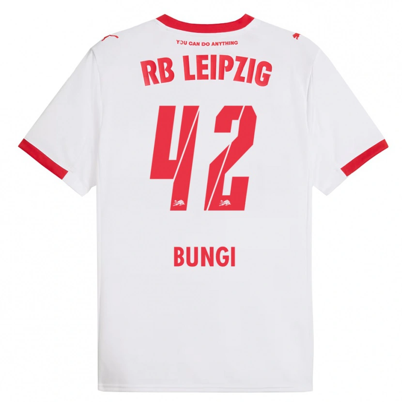 Danxen Dames Joyeux Masanka Bungi #42 Wit Rood Thuisshirt Thuistenue 2025/26 T-Shirt